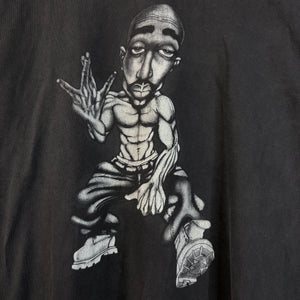 Y2K Tupac Caricature Graphic Tee Size 2XL