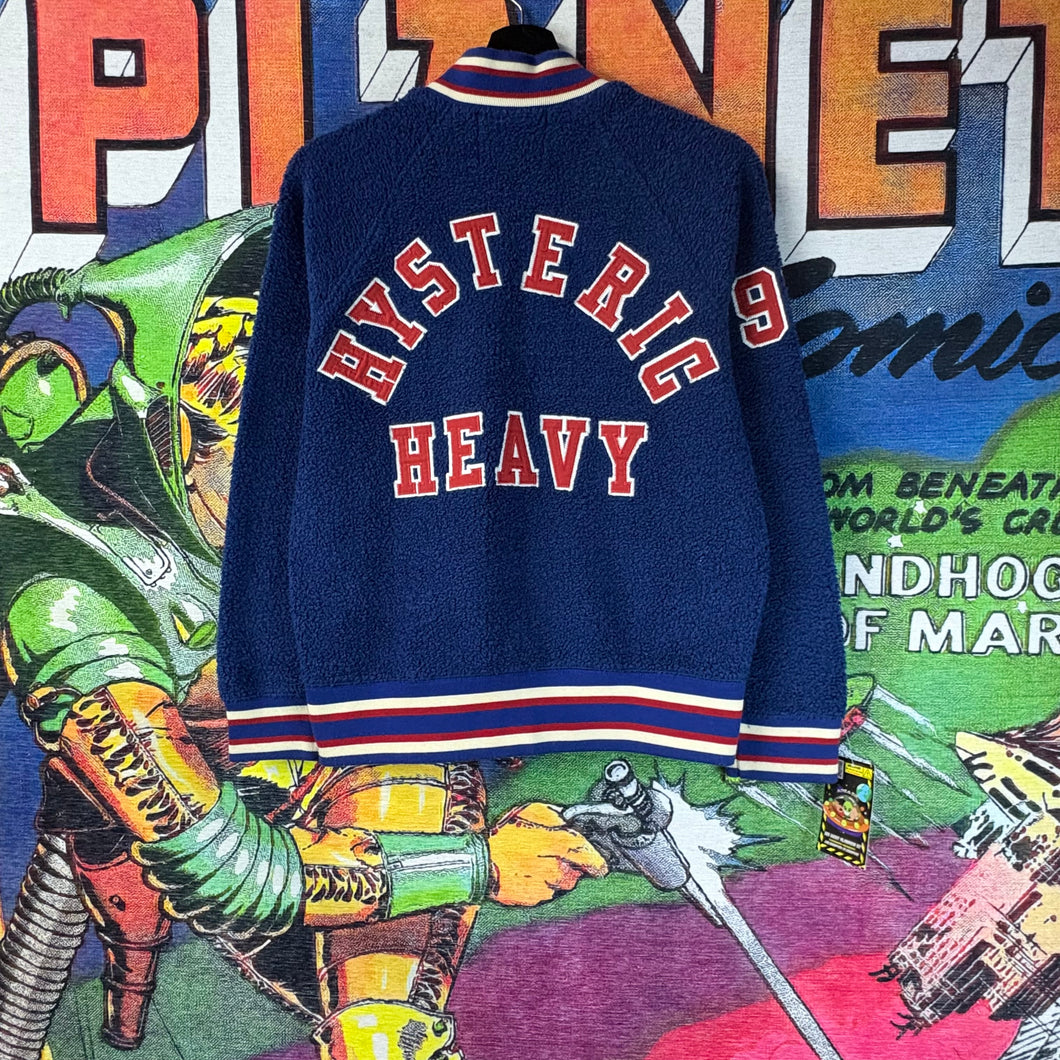 Hysteric Glamour Fleece Varsity Jacket Size Small