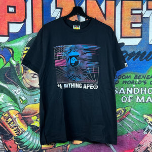Bape Vaporwave Ape Head Tee Size Large