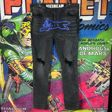 Load image into Gallery viewer, Icecream Running Dog Ripped Jeans Size 36”
