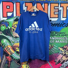Load image into Gallery viewer, Vintage 90s Adidas Spoof Jesus Tee Size XL
