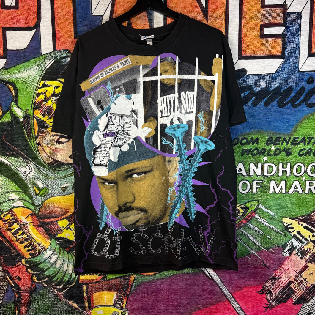 DJ Screw Backstock Co. AOP Rap Tee Size Large