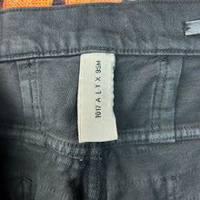 Load image into Gallery viewer, 1017 Alyx 9SM Blackmeans Distressed Frayed Jeans Size 36”
