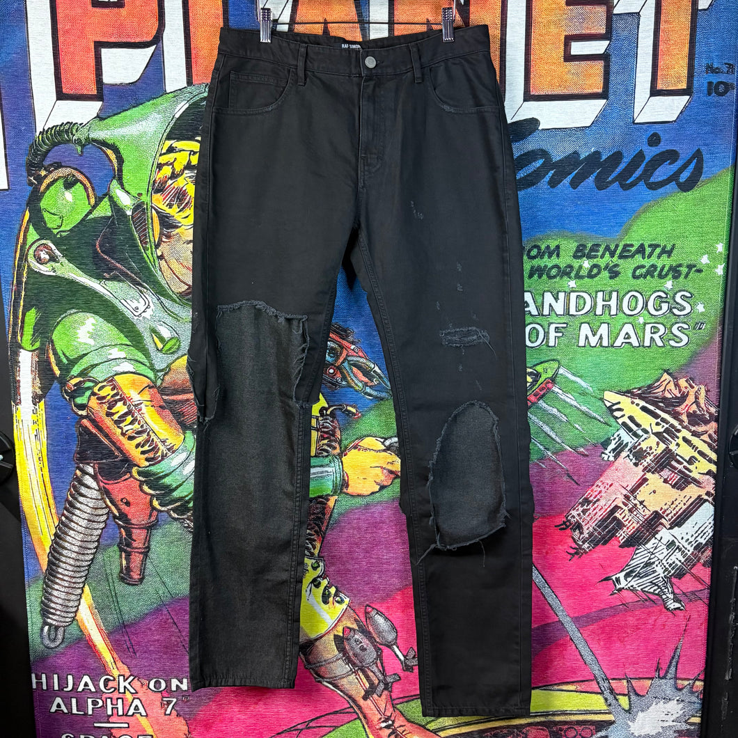 NWOT Raf Simons Destroyed Double Denim Jeans Size 34