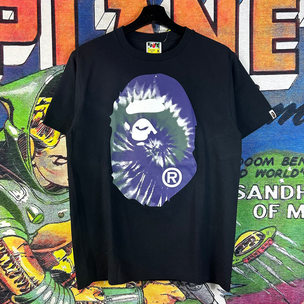 Bape Ape Head Tie Dye Tee Size Medium