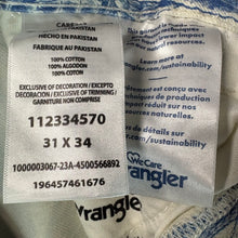 Load image into Gallery viewer, Wrangler Women’s Nautical Print Wanderer Flare Jeans Size 34”
