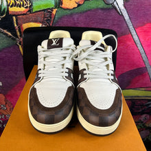 Load image into Gallery viewer, Louis Vuitton LV Trainer White Mocha Size 12-13
