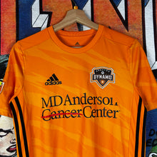 Load image into Gallery viewer, Adidas Houston Dynamo Authentic Home Short Sleeve Jersey 2019 Size Youth L
