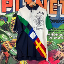 Load image into Gallery viewer, Polo Ralph Lauren 381 Bleecker Q Pier 18 Flag Logo Polo Size 2XL
