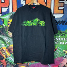 Load image into Gallery viewer, Y2K Green Flames Motorcycle Tee Size XL
