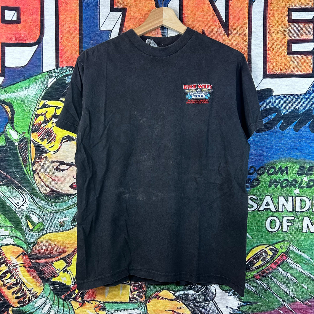 Vintage 90s Bike Week 1998 Tee Size Small