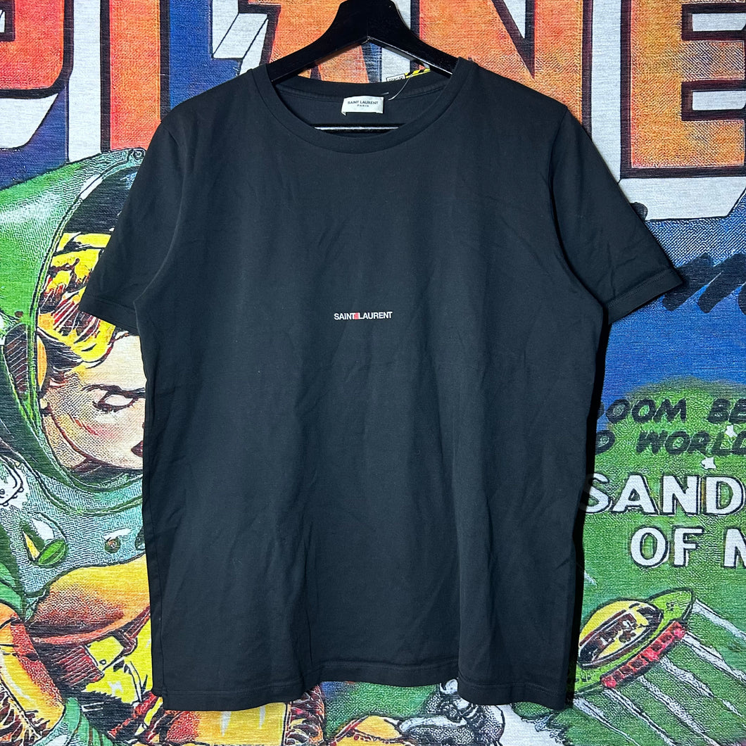 Hedi Slimane Saint Laurent Logo Tee Size Large