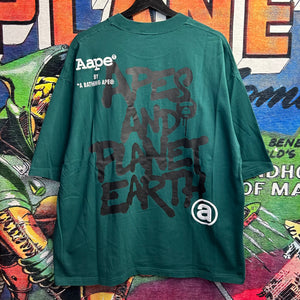 AAPE Bape Embroidered Tee Size Large