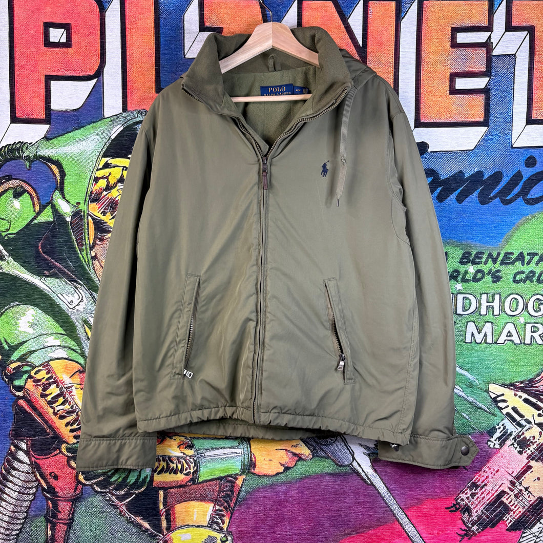 Polo Ralph Lauren Khaki Full-Zip Jacket  Size Medium