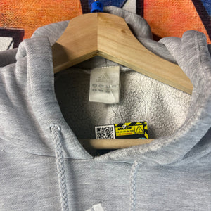 Vintage Gray Adidas Flames Hoodie Size XL