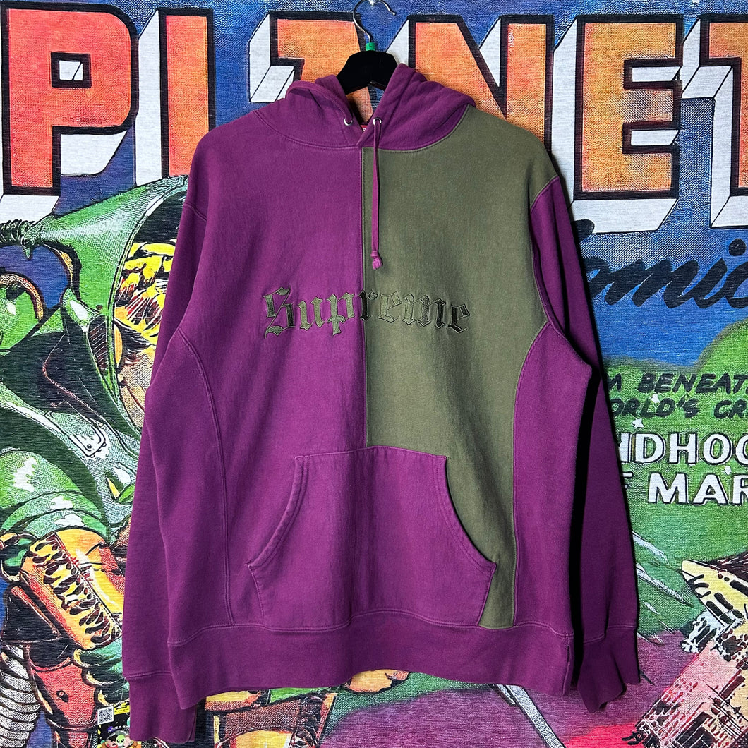 Supreme Split Old English Hoodie Size Large
