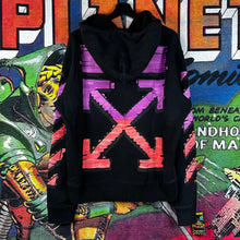 Load image into Gallery viewer, Off-White Marker Slim Hoodie Black Fuchsia Size L
