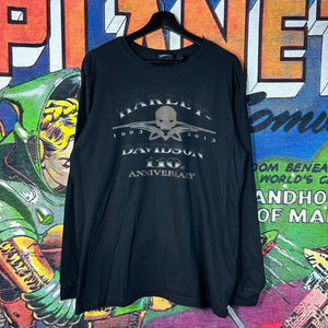 Y2K Harley Davidson 110th Anniversary Long Sleeve Tee Size Large