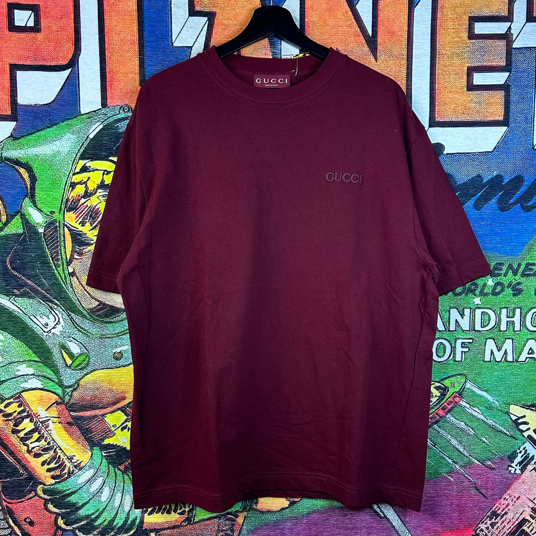 Gucci Rosso Ancora Red Tee Size Medium