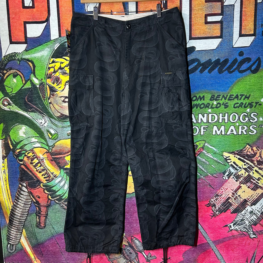 Hysteric Glamour Snake Pattern Cargo Pants Size 32”-34”