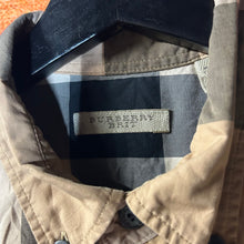 Load image into Gallery viewer, Burberry Plaid Button Up Shirt Size Small
