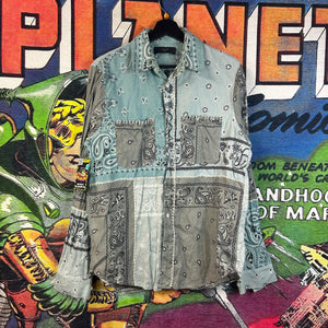 Amiri Bandana Button Up Shirt Size Small