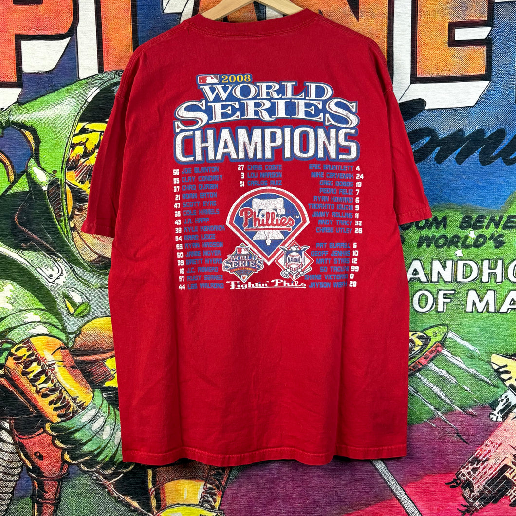 Y2K 2008 Philadelphia Phillies World Series Champions Size XL