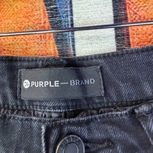 Load image into Gallery viewer, Purple Brand Knee Ripped Jeans Size 32”
