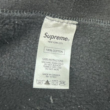 Load image into Gallery viewer, Supreme Classic Script Embroidered Black Hoodie Size L

