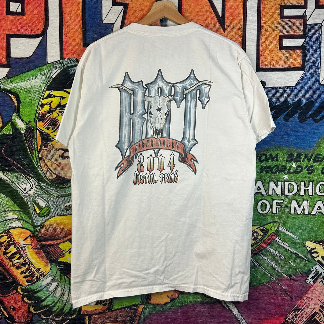 Y2K Rot Biker Rally Tee Size Large