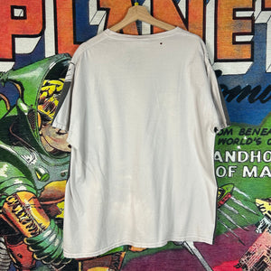 Y2K Big Print Grunge Skull Tee Size XL