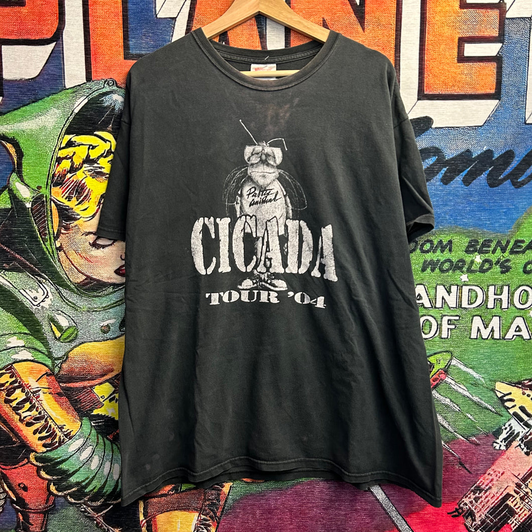 Y2K 04” Party Animal Cicada Tour Tee Size XL