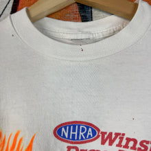 Load image into Gallery viewer, Vintage 1997 NHRA Winston Drag Racing “Hotter Than Texas Chili” Tee Size Medium
