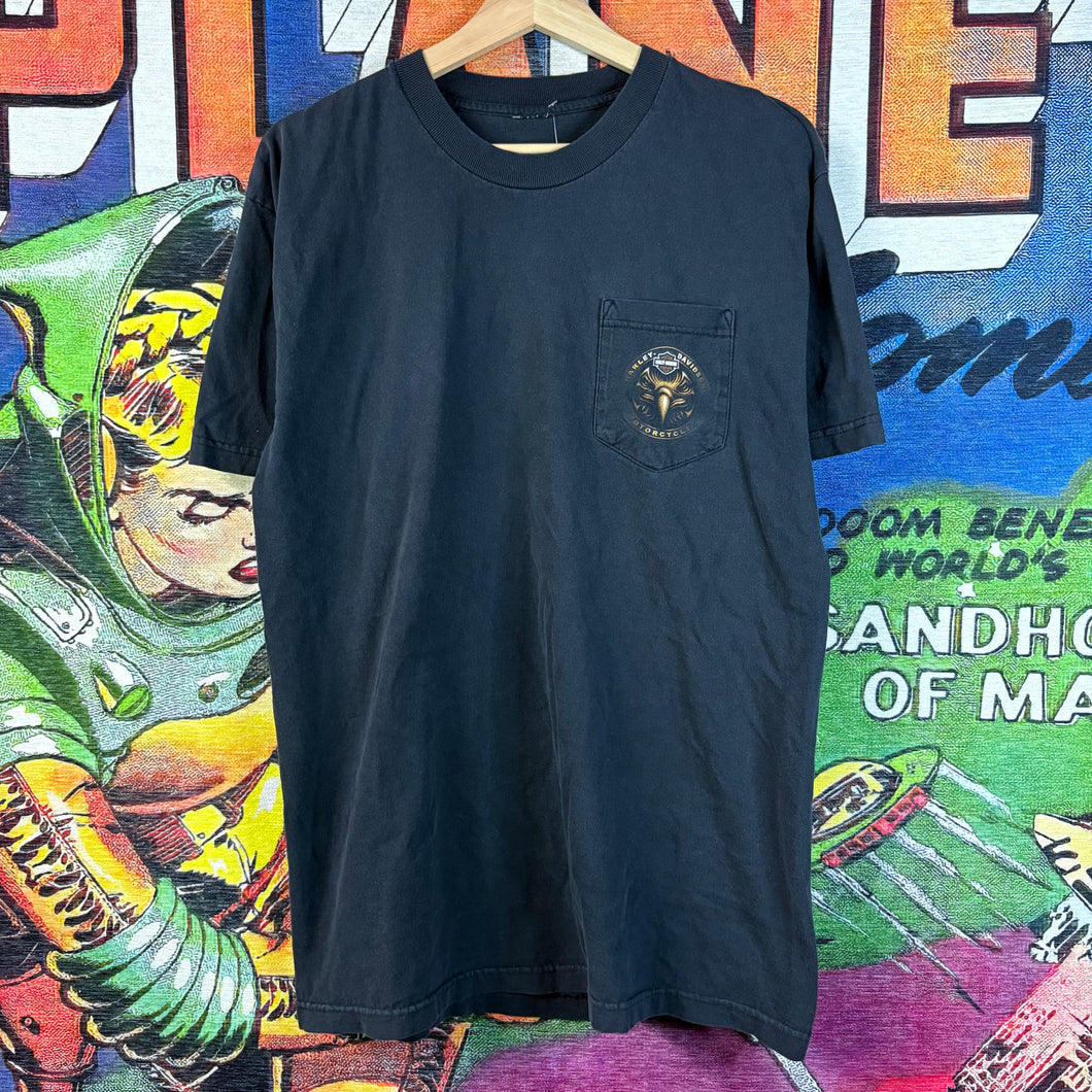 Y2K 2004 Harley Davidson Orange County, Irvine, California Tee Size Large