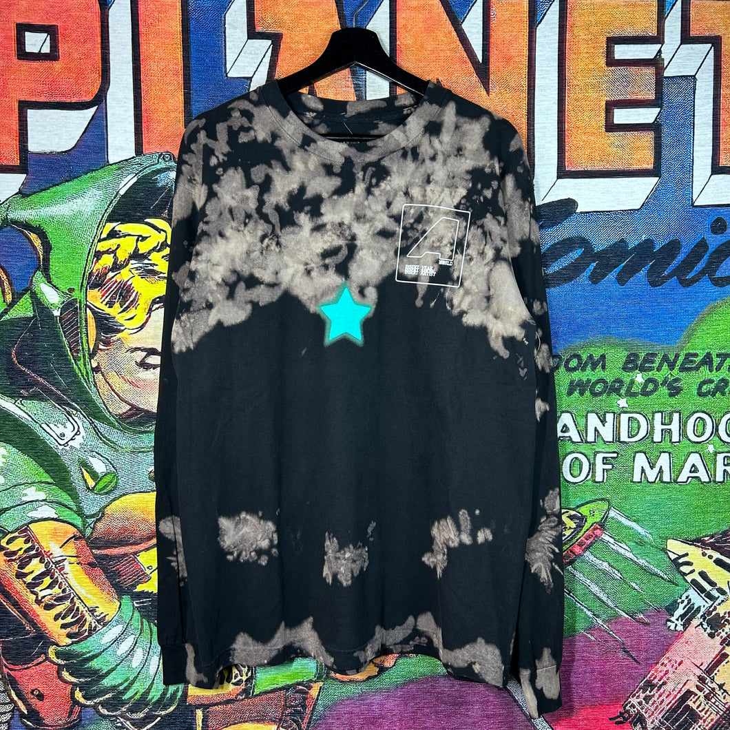Travis Scott Astroworld Bleached Long Sleeve Tee Size Medium