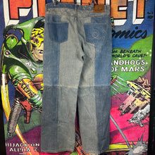 Load image into Gallery viewer, Marine Serre Regenerated Denim Wild Leg Pants Size XXL / 38”
