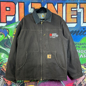 Carhartt Sherpa Lined Mocha Detroit Jacket Size Large