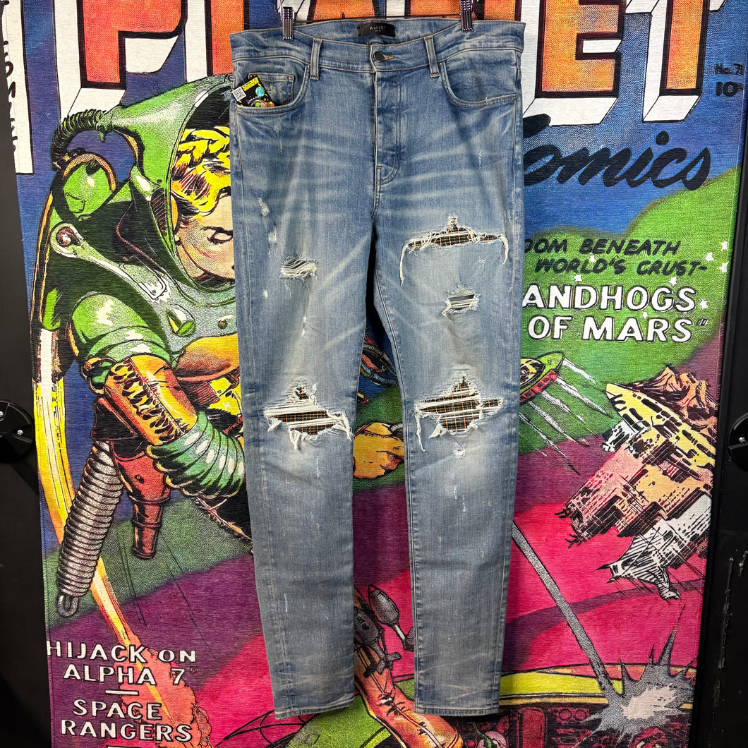 AMIRI MX1 Distressed Skinny Jeans Size 38