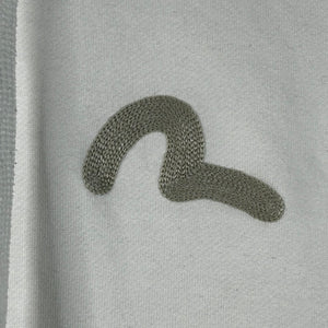 Evisu Embroidered Logo Hoodie White Size M