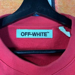 Off White Diagonal Brush Sweatshirt Size Small