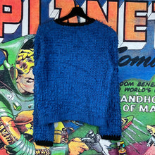 Load image into Gallery viewer, Issey Miyake Blue Black Zip Sweater
