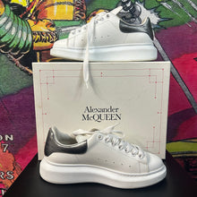 Load image into Gallery viewer, Alexander McQueen Oversized Sneakers White Silver Size 39.5 / 6.5
