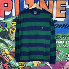 Load image into Gallery viewer, Polo Ralph Lauren Thermal Striped Long Sleeve Tee Size Medium
