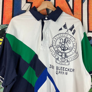 Polo Ralph Lauren 381 Bleecker Q Pier 18 Flag Logo Polo Size 2XL