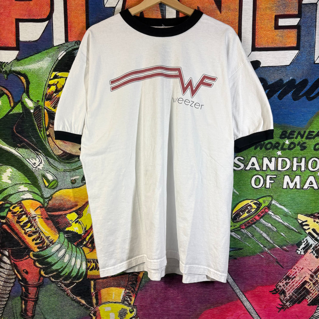 Y2K Weezer Ringer Tee Size XL