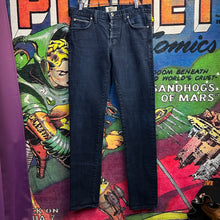 Load image into Gallery viewer, Naked&amp;Famous Salvaged Denim Size 34”
