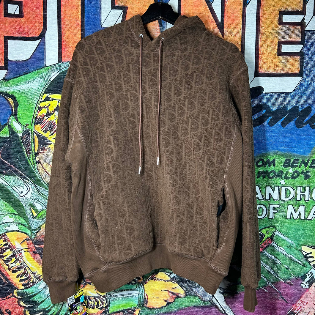 Dior Monogram Oblique Towel Hoodie Size Small