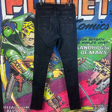 Load image into Gallery viewer, Amiri Black Biker Jeans Size 32”
