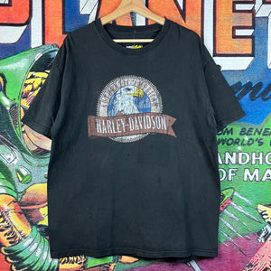 Y2K 2004 Harley Davidson Eagle Las, Vegas Tee Size XL
