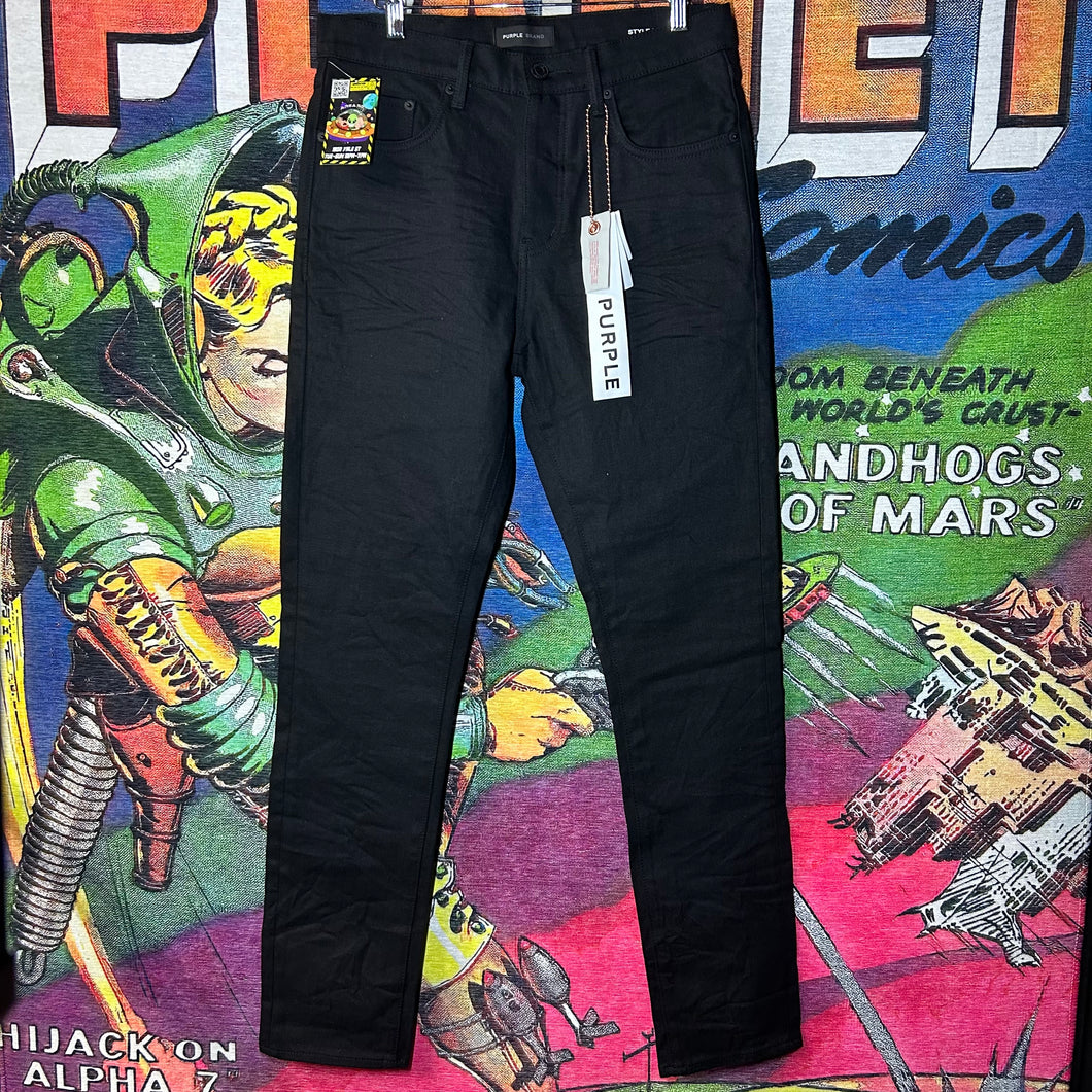 Purple Brand Black Skinny Jeans Size 30”